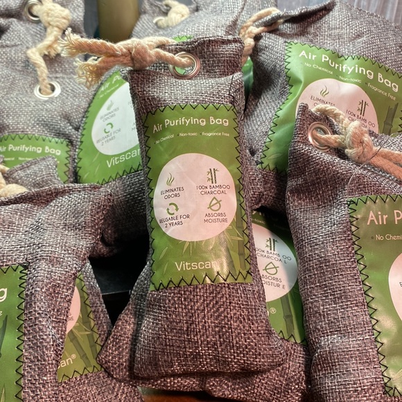 AIR PURIFYING BAG Bamboo Charcoal Bags Odor Absorber Deodorizer 12ct VITSCAN - Picture 3 of 8